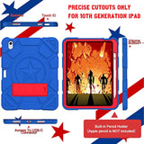 Ipad 10Th Generation Case For Kids, Ipad 10 Case With Pencil Holder, 10Th Gen