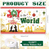 Christmas Joy To The World Backdrop Banner For Religious Christmas Party Decoration, O Holy Night Nativity Scene Background, Jesus Is The Reason For The Season