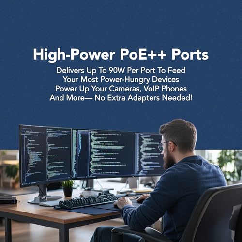 Intellinet 5-Port Poe++ Ethernet Switch With 4 Gigabit Ports & 1 Rj45 Gb Uplink Port-140W Power Budget, Output Up To 90W Per Port, Unmanaged, Wall Mountable/Desktop, Fanless, 3 Yr Mfg 562010