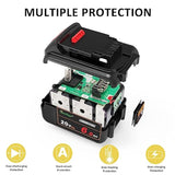 2-Pack 20V 6Ah Replacement Batteries for Dewalt Cordless Tools