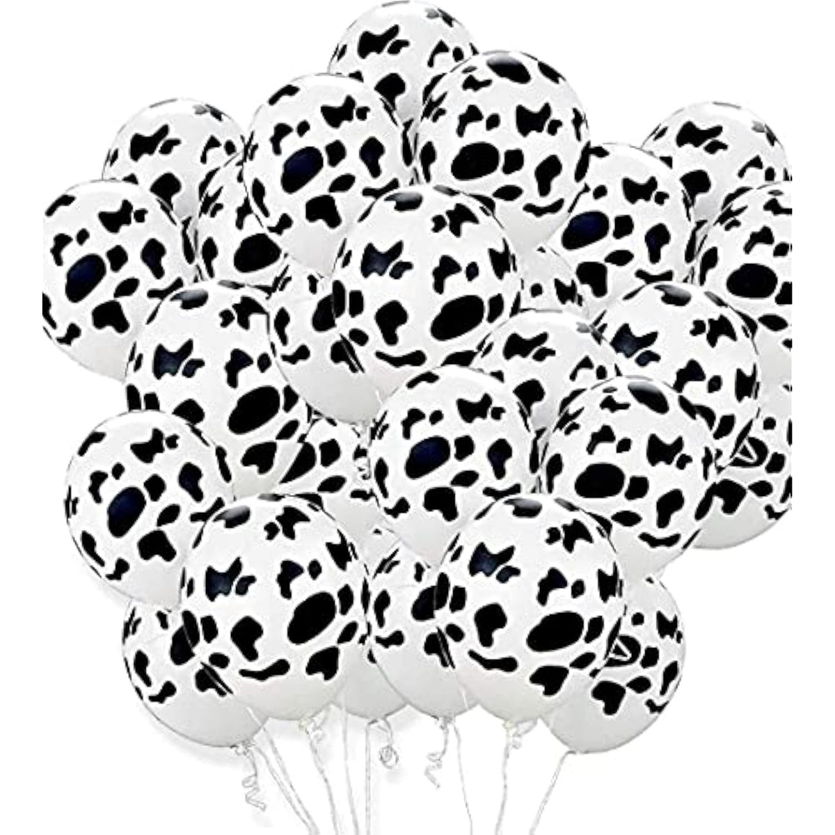 50 Pack Cow Print Balloons Western Cowboy Birthday Party Decorations Supplies