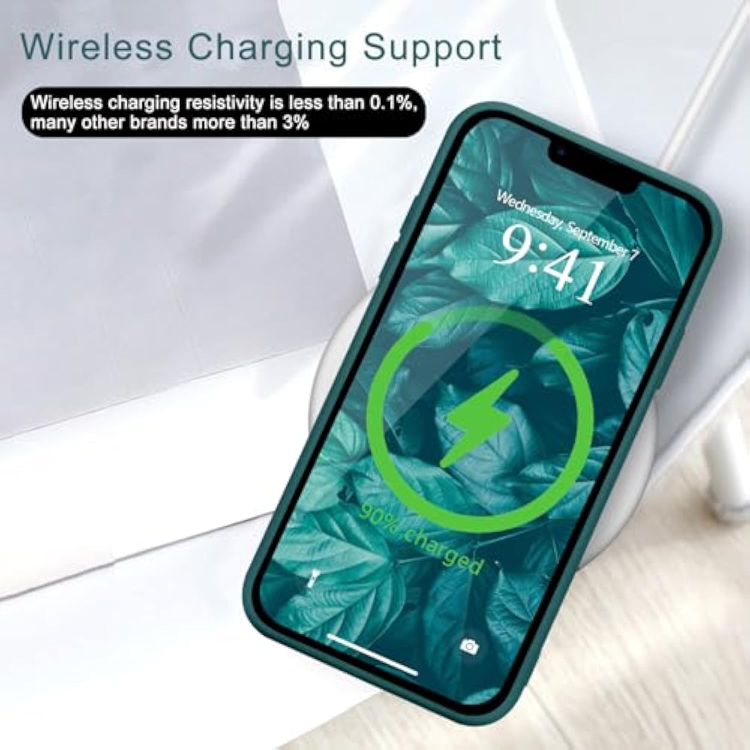 For 14 Case Cute Slim Shockproof Phone Case With Wireless Charging Support And Protection, Green