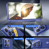 2 Pack Tempered Glass Screen Protector For Motorola Moto G Stylus 5G 2025 With 2 Pack Camera Lens Protector,Ultra Hd, Anti-Fingerprint Case Friendly