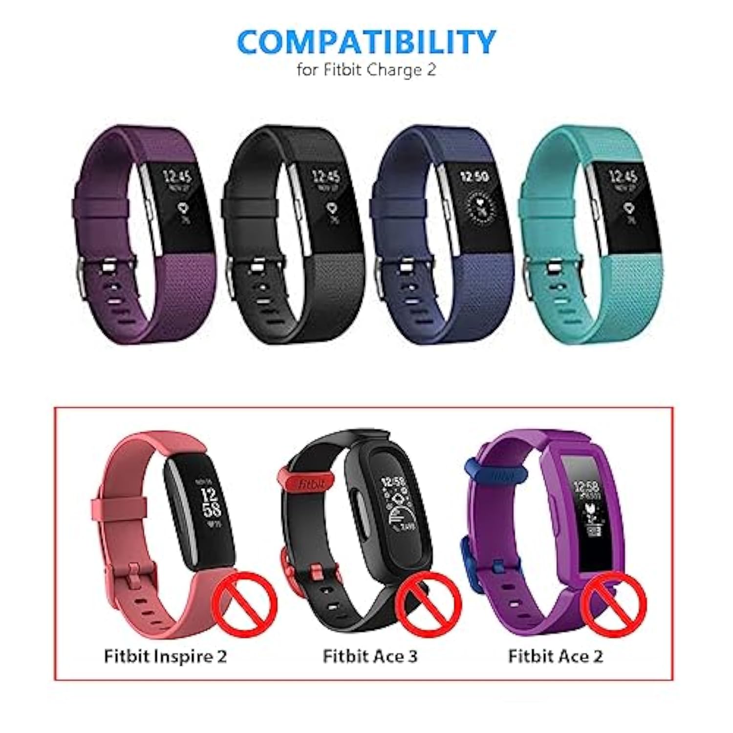 Fast Charger For Fitbit Charge 2 Replacement Usb Charging Cable Cord For Fitbit Charge2 Smartwatch Charging Dock Wall Adapter