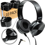 Classroom Headphones (10 Pack): On-Ear Premium Student Bulk Headphones: Perfect for Kids, Grades K-12, Schools & for Class Sets (Great Value,
