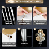 8pcs Balloon Arch Kit with Stands for Birthday Wedding New Year & Halloween