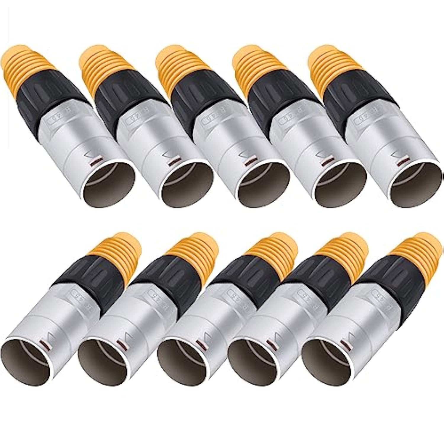 10Pcs Rj45 Waterproof Panel Connector,Cat5E Ethernet Feed-Through Female Socke