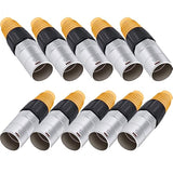 10Pcs Rj45 Waterproof Panel Connector,Cat5E Ethernet Feed-Through Female Socke