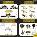 74pc New Year Party Favors 2026 Photo Props, Hats, & Noise Makers