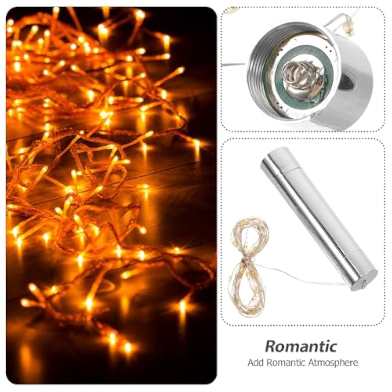 3Pcs Wire Bottle Light With 20 Leds Fairy Mini String Lights For Diy Jar Party Wedding Christmas Decor Battery Operated(
