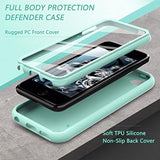 For Touch 7Th/6Th/5Th Generation Case,For Touch Case,Shockproof Silicone [With Built In Screen Protector] Full Body Heavy Duty Rugged Defender Cover(Green)