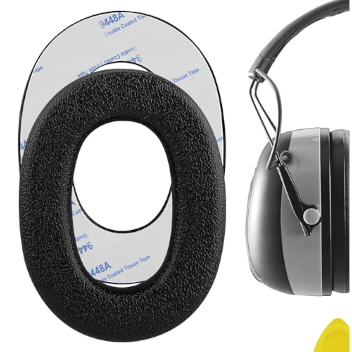 Geekria QuickFit Replacement Ear Pads for 3M WorkTunes(90543, 90544, 90542, 90541)/ Peltor Range Guard Connect Hearing Protector (EM042/033/037 Series) Headphones Ear Cushions