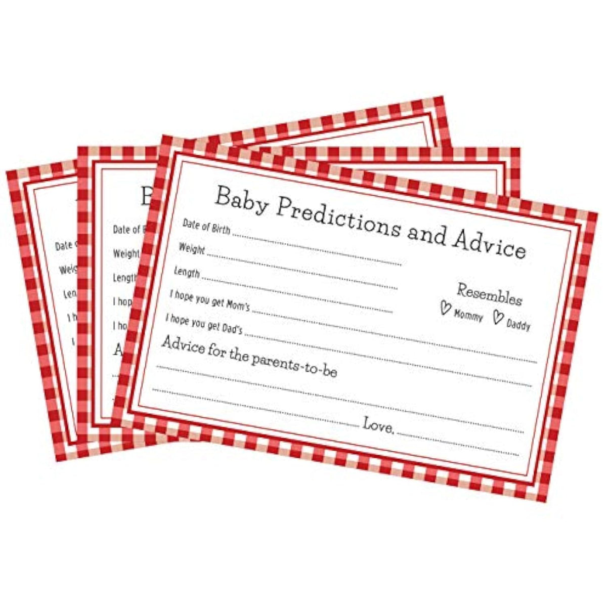 Bbq Baby-Q Predictions And Advice Baby Shower Cards - 24 Count