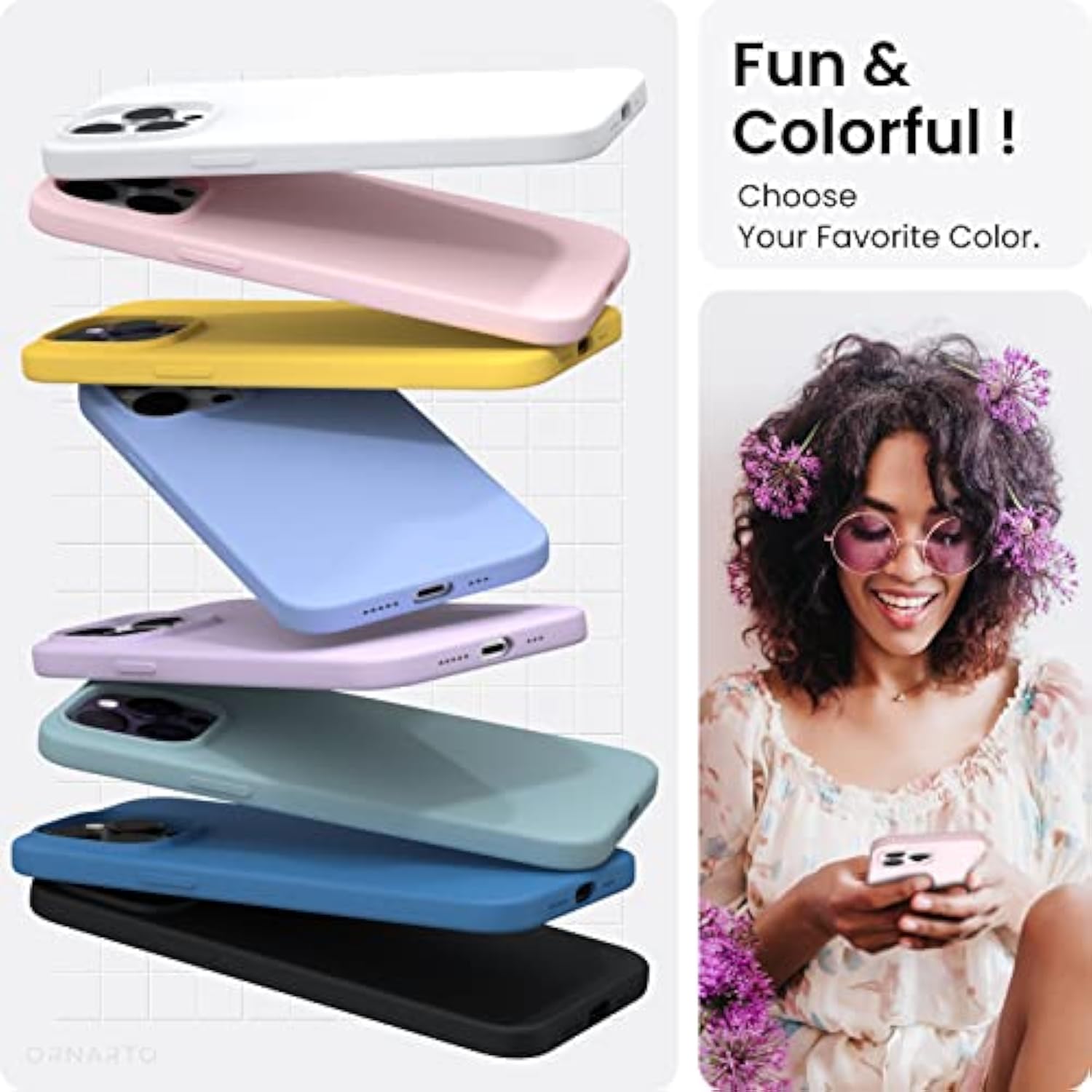 Compatible With 14 Pro Case 6.1, Slim Liquid Silicone 3 Layers Full Covered Soft Gel Rubber Phone Case Protective Cover With Microfiber Lining 6.1 Inch-Chalk Pink