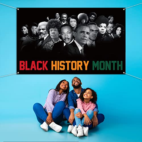 Juneteenth Black History Month Photo Booth Backdrop African American Festival Holiday Party Decoration Art Poster Indoor Outdoor Wall Decor (5.9×3.6ft)