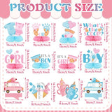 12 Pcs Ice Cream Gender Revel Decoration Honeycomb Centerpiece Whats the Scoop Gender Reveal Decorations Pink Blue He or She Table Topper Table Decor or Baby Shower Birthday Party Favors