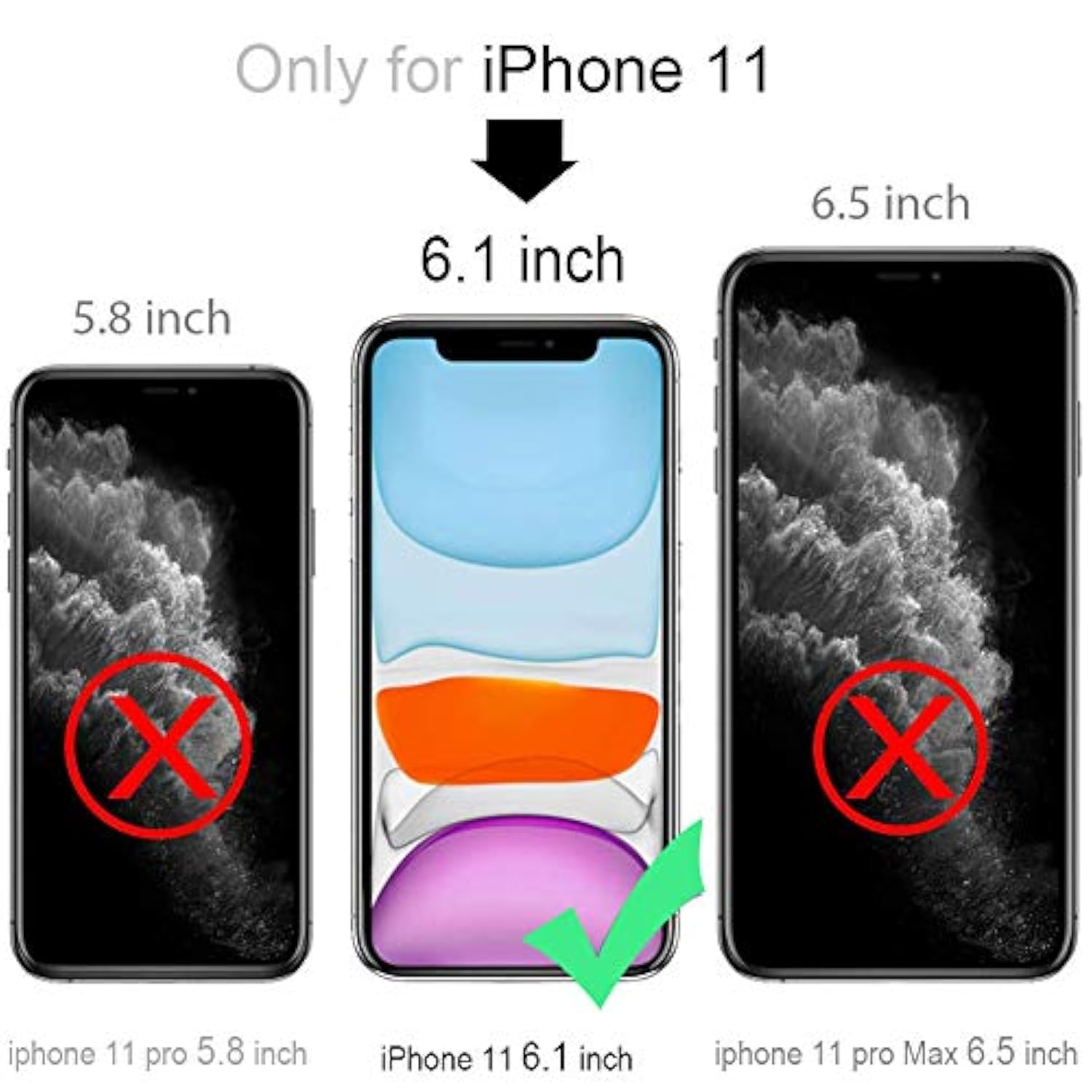 For Iphone 11 Waterproof Case 6.1 Screen Protector Underwater Shockproof Full-Body Dustproof Rugged Case For Aplle Iphone 11 (Black & Gray)
