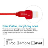 Dual Usb Wall Charger And 6Ft Charging Cable For Iphone 14 13 12 11 Pro Max, Se,Xs/Xs Max, Xr/8/7/6S/6S Plus/6 Plus/6 And Samsung, Lg, Moto - Red