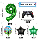 6Pcs Game Controller Mylar Balloons - 9th Birthday Party Supplies