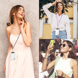 Cell Phone Lanyard, Universal 2× Phone Crossbody Lanyard For Women, 2× Wrist Phone Strap And 4× Upgraded Connectors Compatible With Most Phones (Black Black)
