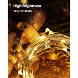 10 Pack Fairy Lights Battery Operated - 7Ft 20 Led Twinkle Lights Copper Wire Mini String Lights Firefly Lights For Mason Jars Diy Crafts Christmas Wedding Party Centerpiece Table Decor, Warm White