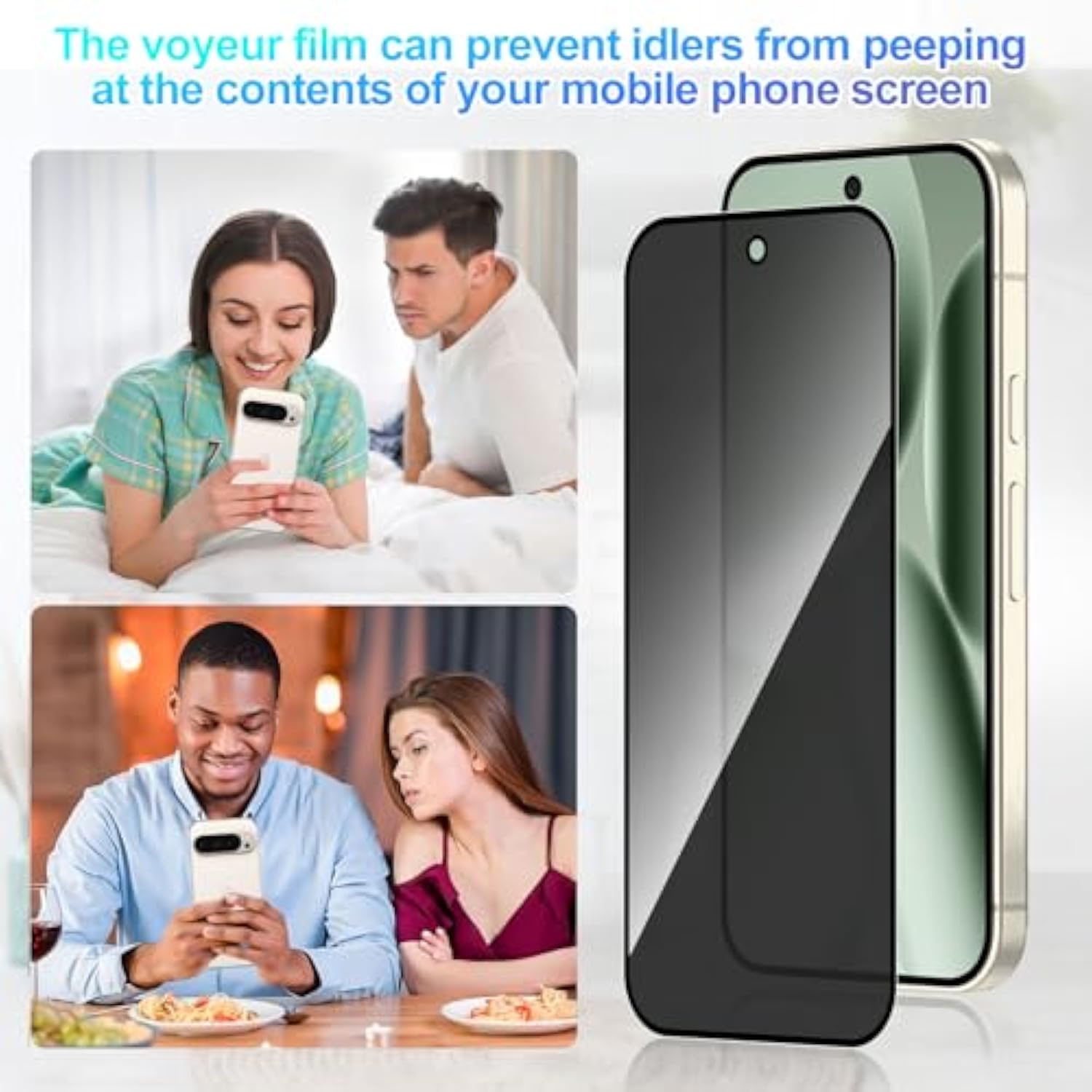 2 Pack Privacy Screen Protector For Google Pixel 10 Pro Xl[Anti-Spy Tempered Glass][Fingerprint Unlock Support], Anti-Scratch, Bubble-Free,Protective 9H Glass For Google Pixel 10 Pro Xl