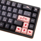 Keycaps 136 Set Night Sakura For Full Sized Keyboard, Custom Pbt Cherry Profil