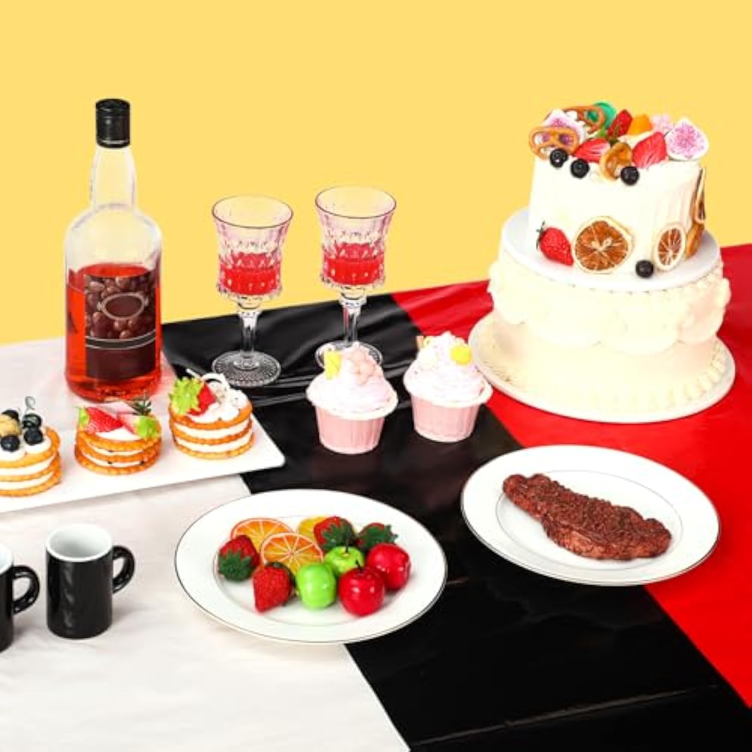 3 Pcs Cartoon Animation Birthday Party Tablecloth Red And White Plastic Party Supply 54" X 108" Large Table Cover For Cartoon Ball Supplies Video Games Tableware Birthday Decoration