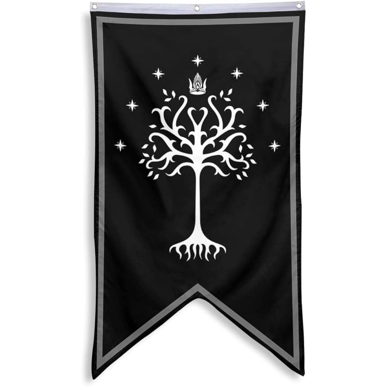 Gondor Flag Tree Of Gondor Banner Flag Flag Banner Man Cave Bed Room Home Office Party Decor 30X50 Inch (Black)