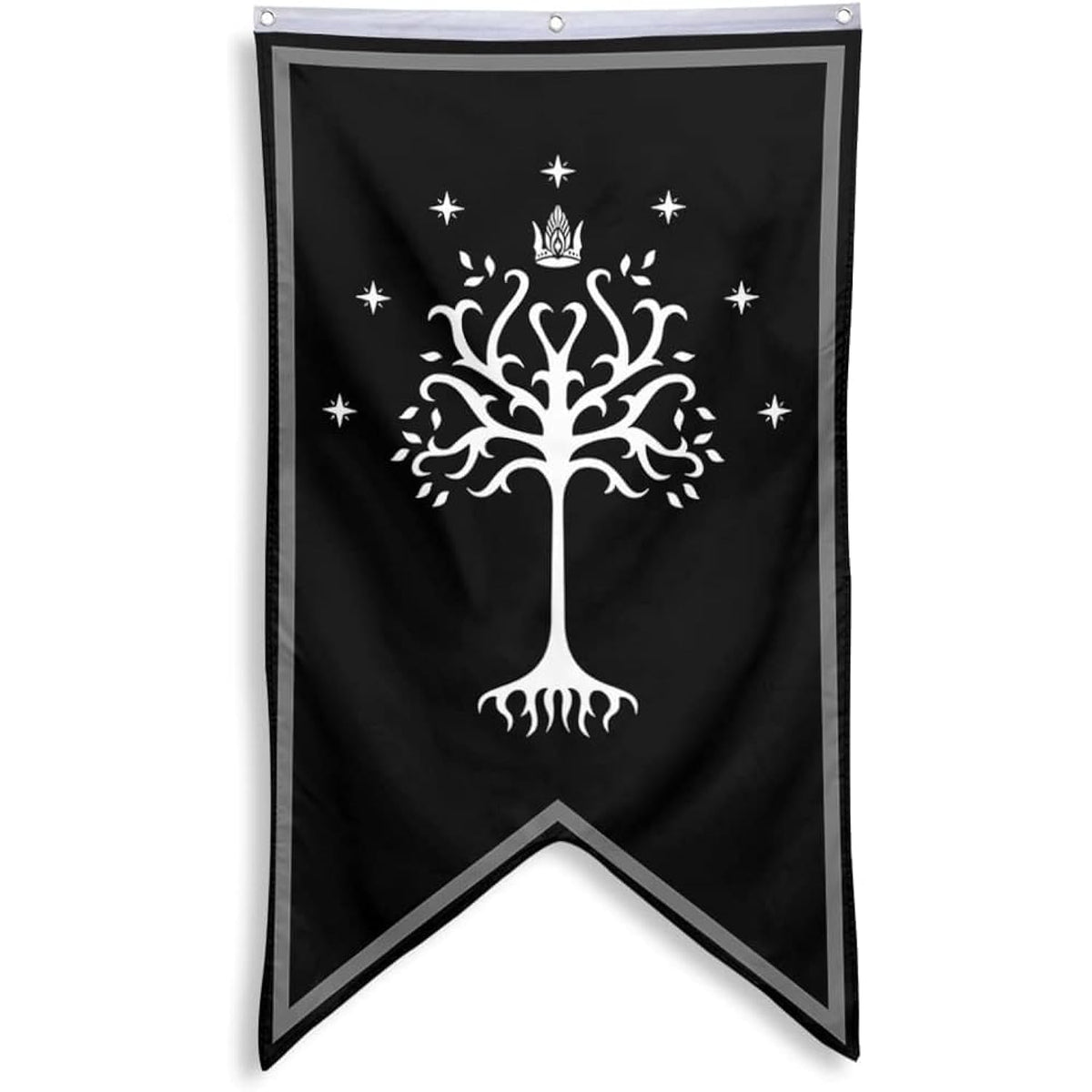Gondor Flag Tree Of Gondor Banner Flag Flag Banner Man Cave Bed Room Home Office Party Decor 30X50 Inch (Black)