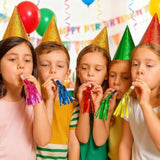 24pcs Gold New Year Noise Makers Glitter Party Blowers Blowouts Favors