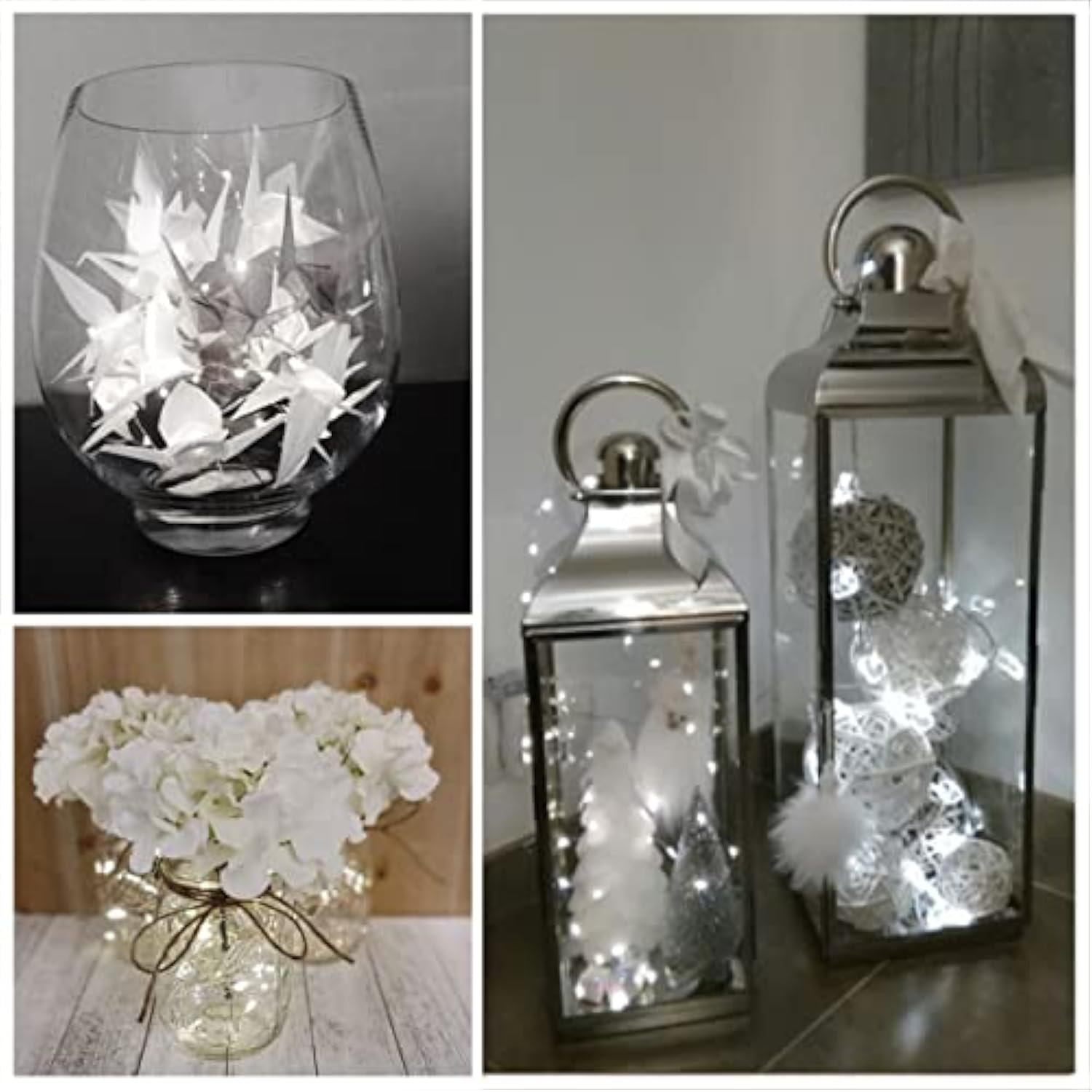16 Pack Led Fairy Lights Battery Operated - 10Ft 30Led Copper Wire Mason Jar String Lights, Ip65 Waterproof, Bendable Fo