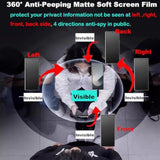 2 Pcs 360 Degree Matte Privacy Screen Protector For Samsung Galaxy Z Fold 6, 4 Direction Ways Anti-Peep Soft Tpu Film 4H Hardness Scratch Resistant