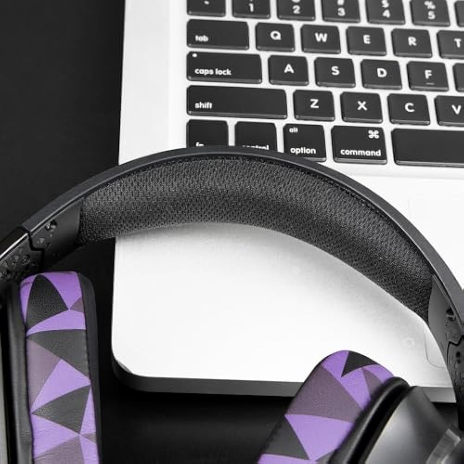 Mesh Fabric Headband Cover For Logitech G633/G633S/G933/G933S/G935 Headphones, Replacement Headstrap Pad Repair Part - Black