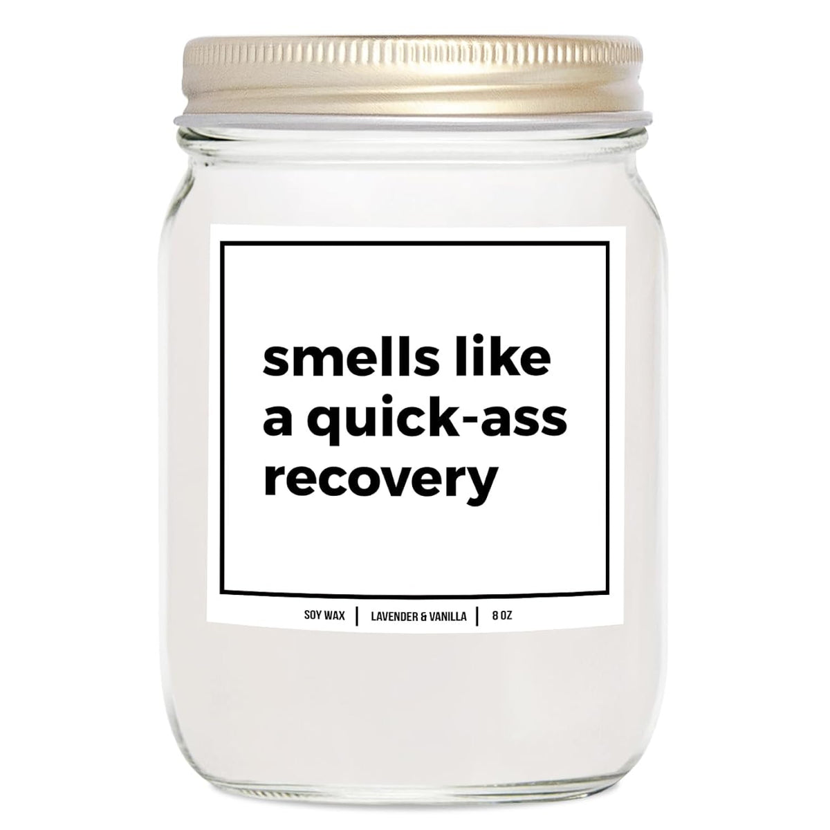 Get Well Soon Candle 8Oz, Post Surgery Gift For Women, Men, Recovery After Surgery, Funny Gift (Lavender & Vanilla)