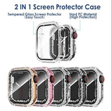 5-Pack Women Bling Screen Protector Case Compatible With Watch 38Mm 40Mm 41Mm 45Mm Series 10 42Mm 46Mm, Screen Case Compatible With Iwatch Series 10 9 8 7 6 5 4 3 2 1 (45Mm)