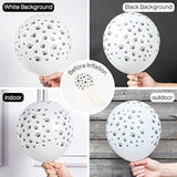 50pcs Paw Print Balloons – 12" Matte White Latex Balloons for Dog, Animal & Birthday Parties