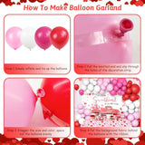 125 Pcs Sweetheart Baby Shower Decorations Valentine'S Day Balloon Garland Arch Kit With Little Sweetheart Backdrop Red Pink Valentine'S Day Baby Shower Balloon Arch Party Decorations Supplies
