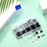 100 Pairs 3 Styles Skirt Sewing Hooks And Eyes, Sewing Snaps Kit Hook