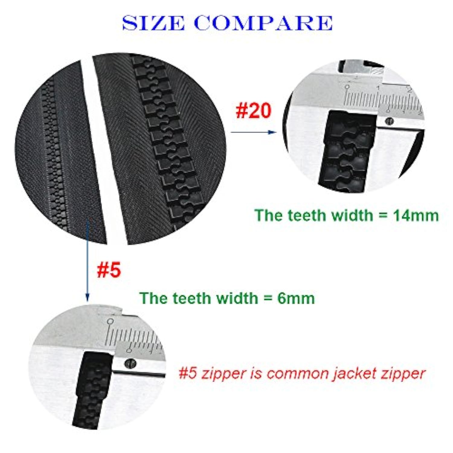 61Cm #20 Super Large Separating Giant Plastic Zippers For Sewing Tents