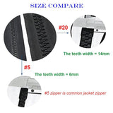 61Cm #20 Super Large Separating Giant Plastic Zippers For Sewing Tents