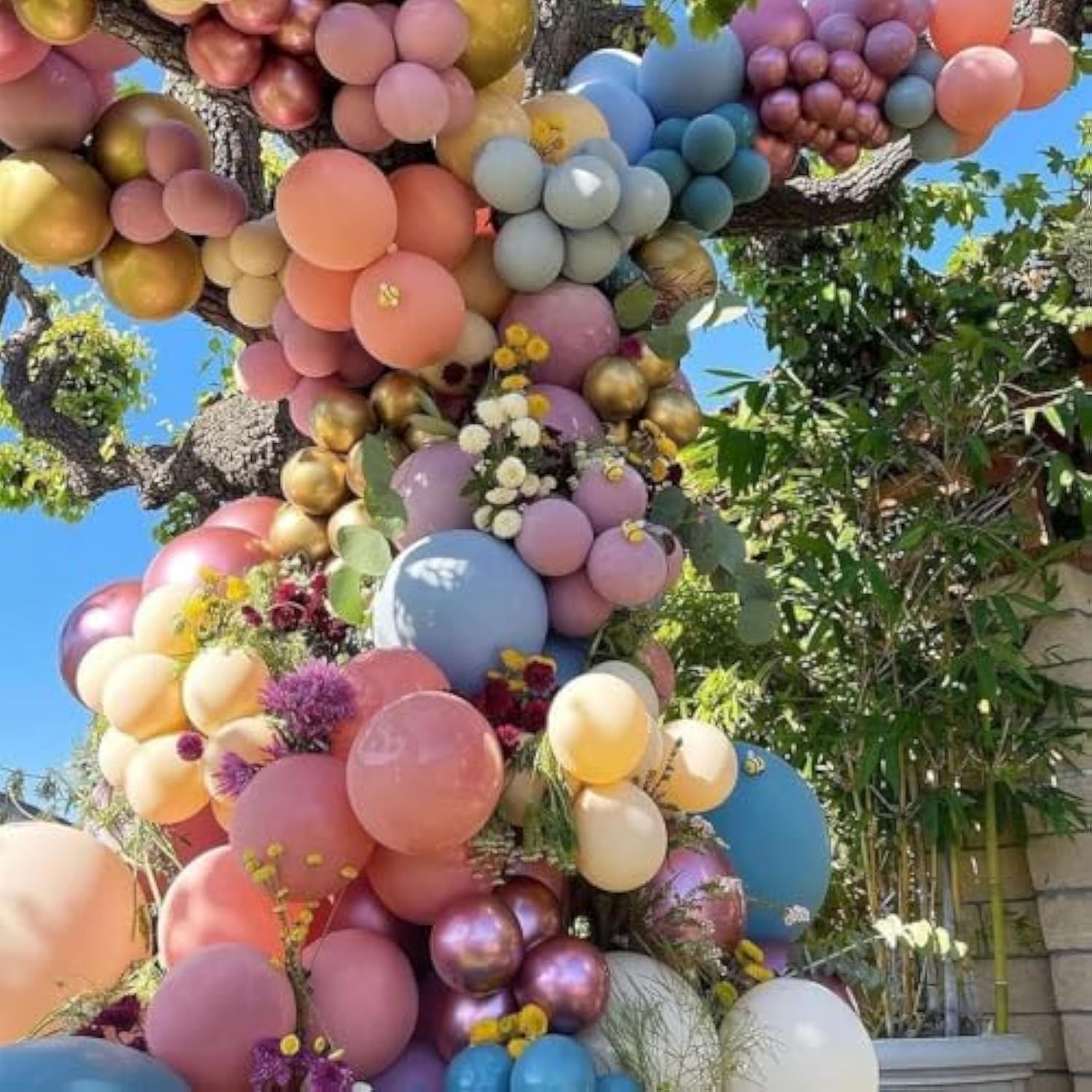 116PCS Pastel Balloon Garland Kit – Rose Gold, Purple & Pink for Party Decor