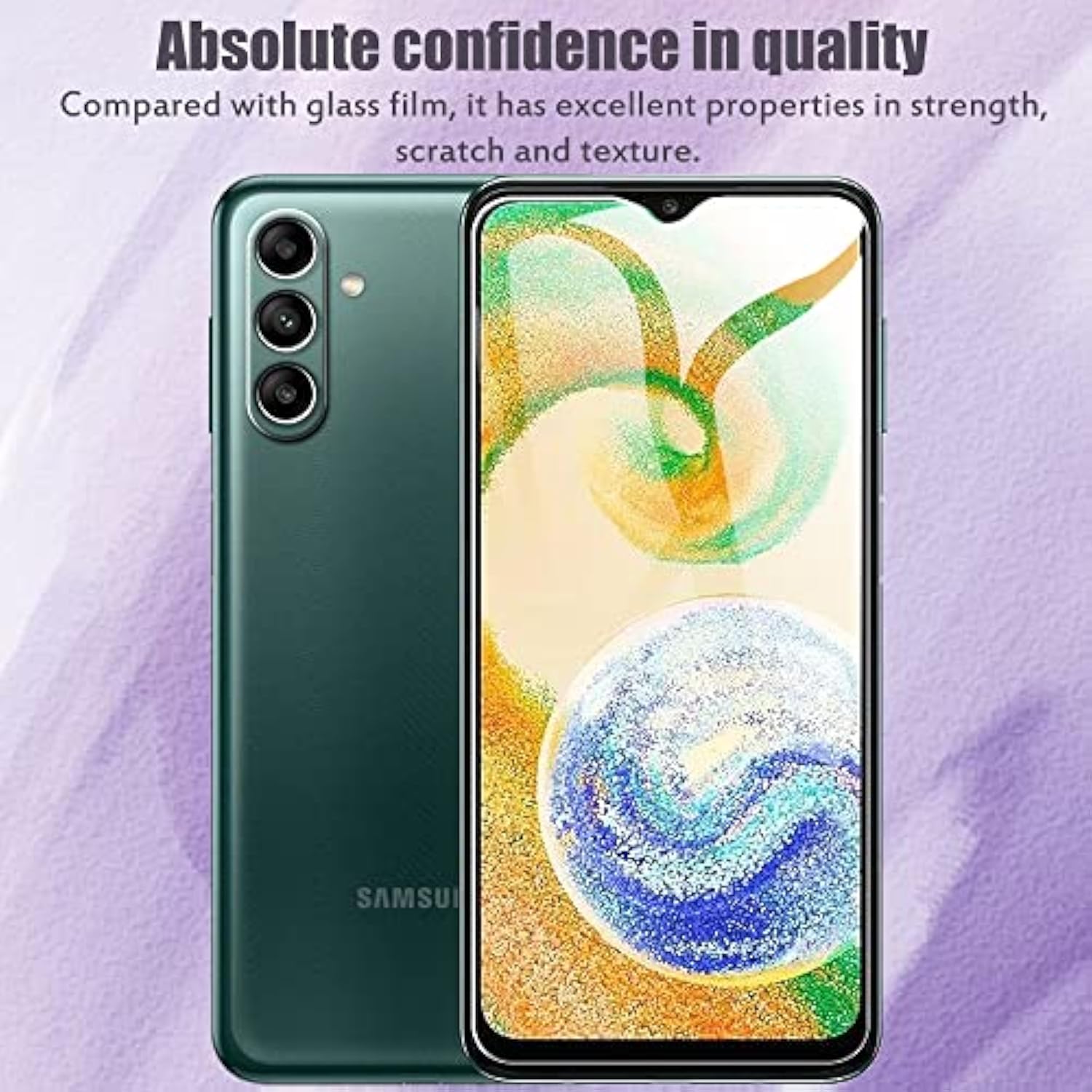 [3+2 Pack] For Samsung Galaxy A04S/Galaxy A13 5G/4G Screen Protector (3 Packs) With 2 Packs Camera Lens Protector,Hd Clear Scratch Resistant Bubble Free 9H Hardness Tempered Glass