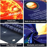 72.8×43.3" Solar System Space Poster for Kids’ Rooms, Parties & Classroom Decor