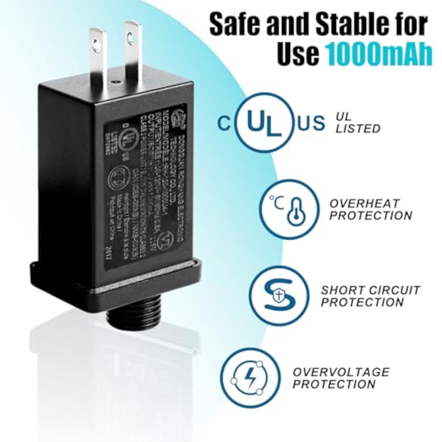Replacement Yard Inflatable Adapter, Class 2 Power Supply 12V 1A Replacement Plug For Halloween Thanksgiving Christmas I