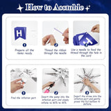 Blue And Silver Birthday Decorations, Blue White Silver Balloons Banner Tablecloth Backdrop For Happy Birthday Decorations For Men