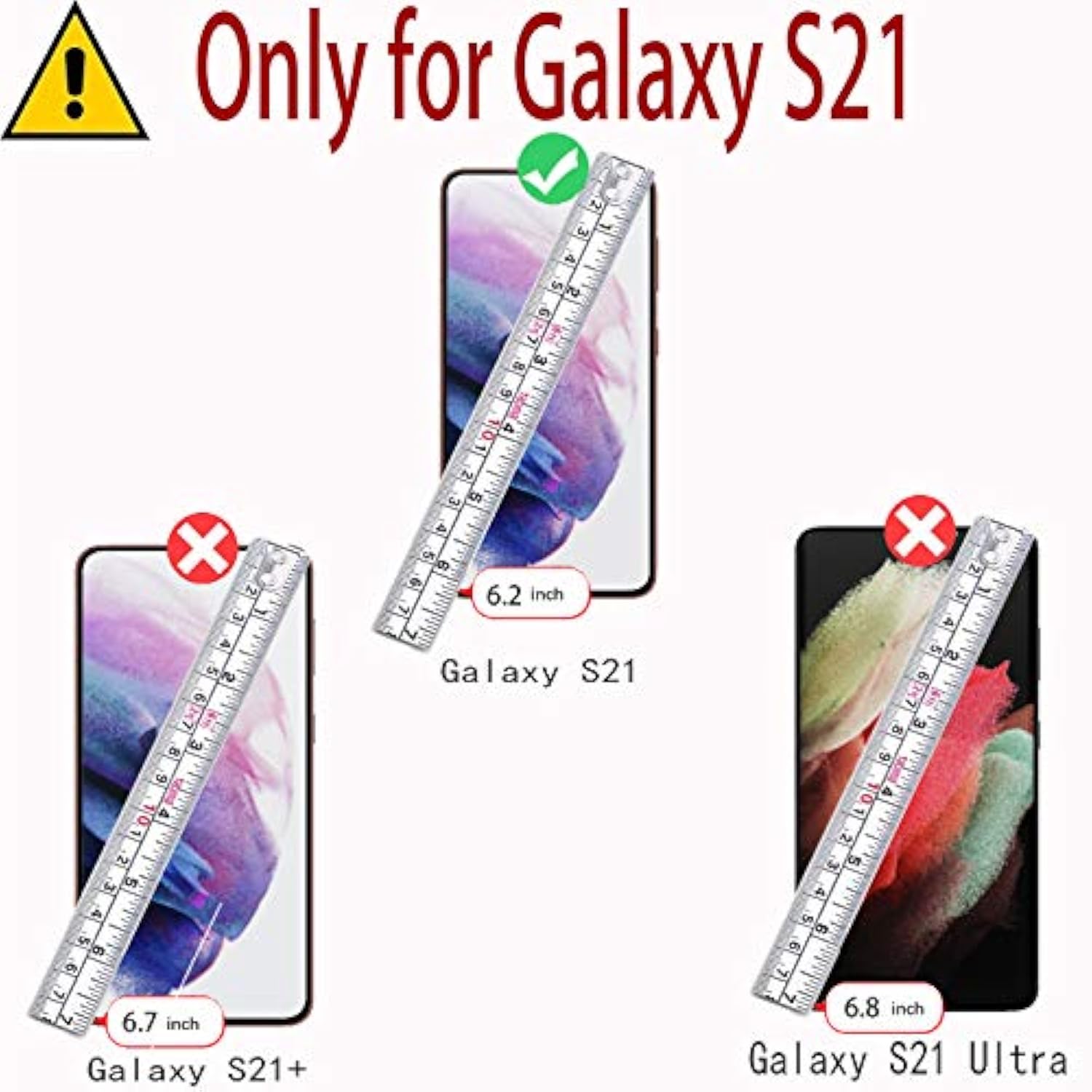 Wallet Case Compatible For Galaxy S21 5G, 6.2 Inch,[Screen Protector Included][Rfid Blocking] Flip Folio Leather Cell Phone Cover With Credit Card Holder, Burgundy