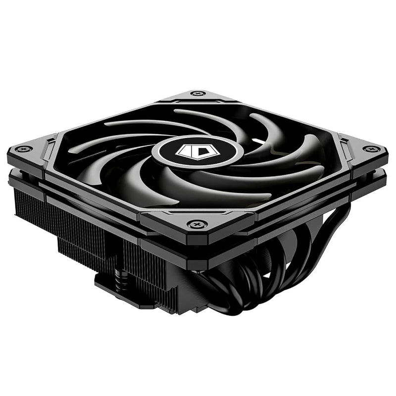 ID-COOLING IS-55 Black CPU Cooler Low Profile 57mm Height CPU Air Cooler 5 Hea