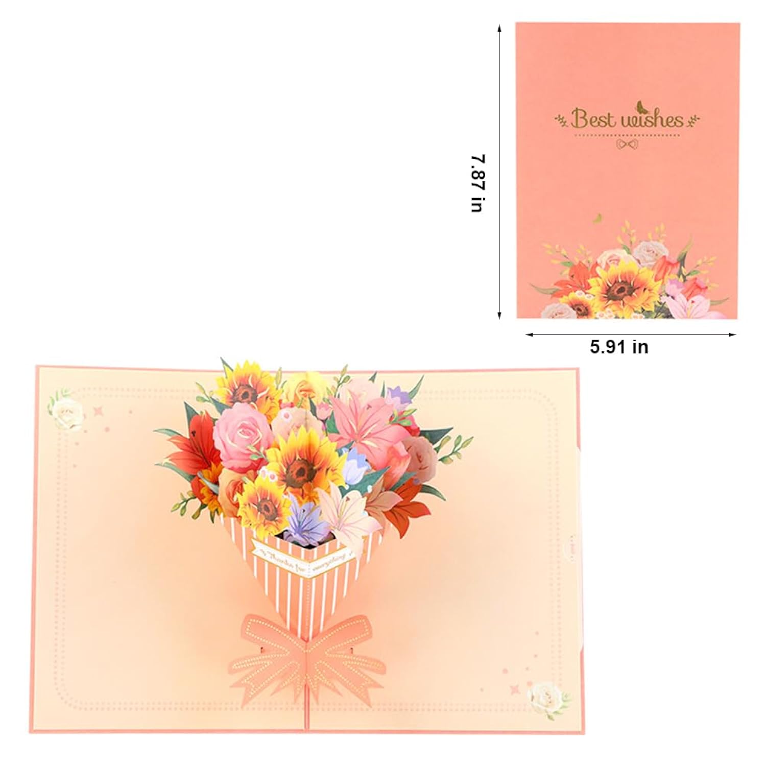 3 Pack 3D Pop Up Cards With Envelopes, Flower Hummingbird Birthday Card 3D Greeting Cards For Mother'S Day, Graduation, Anniversary, Thinking Of You, Get Well, Boy Girl Friends Gift