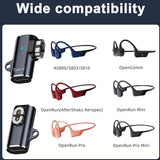 2 Pack Shokz Charger Adapter,Type C Cable Charging Converter Compatible with Shokz Aeropex, OpenRun,OpenRun Pro/Mini,OpenComm